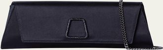 Akris Anouk Satin Clutch Bag with Chain Strap