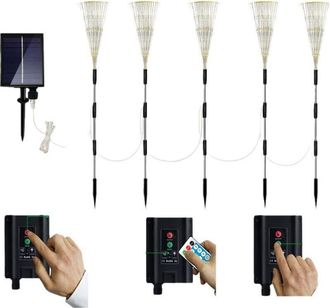 OEM 1 Juego De 5 Luces Solares Para Jard&iacute;n Y Exteriores