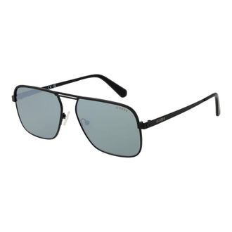 Guess Zwarte Metalen Zonnebril