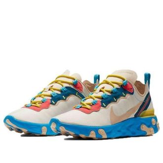 Nike (WMNS) Nike React Element 55 Cream Blue BQ2728-201