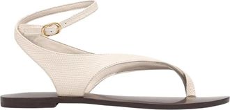 Twinset Schoenen, Dames, Beige, 38 EU, Leer, Platte Sandalen