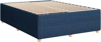 vidaXL Cama Sin Colch&oacute;n Tela Azul 160x200 Cm Vidaxl