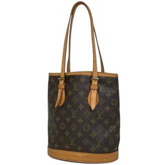 Louis Vuitton Brown Monogram Shoulder Bag Tote Bag (Pre-Owned)