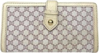 Celine Pre-owned Wallets, female, White, Size: ONE SIZE Pre-owned Leather Wallet