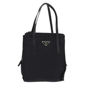 Prada Pre-owned Nylon Tote Bag - Dames - Vintage Shopper - Zwart - ONE Size - Nylon - Vintage