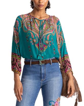 Johnny Was Margot Silk Blouse