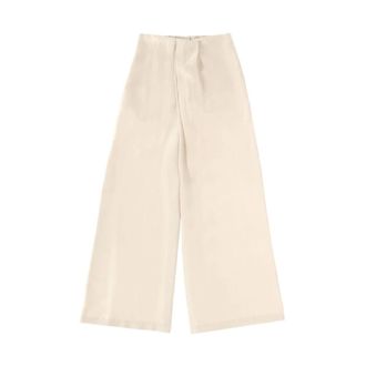 Alysi Wide Trousers, female, Beige, Size: XS Tailored Pants