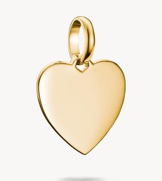 Thomas Sabo Ciondolo placcato oro con pendente a forma di cuore dorato