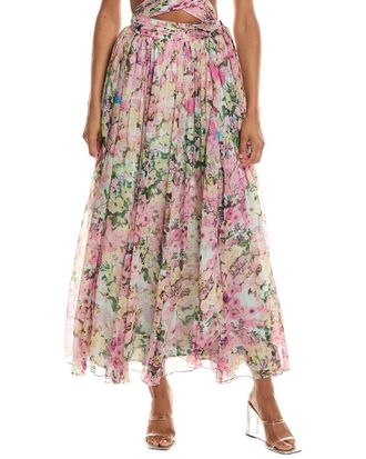 Rococo Sand Silk Maxi Skirt