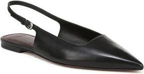 Vince Gracy Pointed Toe Slingback Flat in Black at Nordstrom Rack, Size 5.5