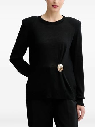 Simona Corsellini Top met ronde hals - Zwart