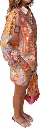 Never Fully Dressed Ellie Shorts In Orange Multi