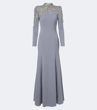 Jenny Packham Viper crystal-embellished gown