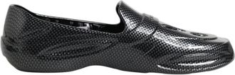Dolce & Gabbana Zwarte Rubber Lage Sneakers - Heren - Loafers - Zwart - 44 EU - Schoenen