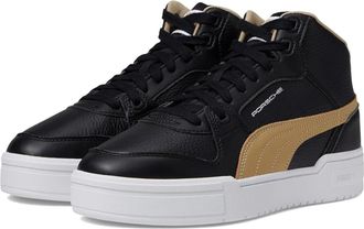 Puma Mens Puma Porsche Legacy California Pro Mid Black Platform Shoes GAL1232
