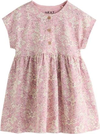 Next Kids Floral Button Dress in Pink at Nordstrom, Size 12-18M