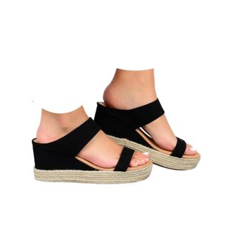 Generic Womens Espadrilles Wedge Sandals Slippers Summer Dressy Platform Sandals Comfortable Open Toe Wedges Sandal Casual Fashion Slip on Outdoor Vacation Be