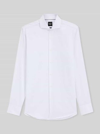 HUGO BOSS Slim Fit Businesshemd aus reiner Baumwolle Modell H-HANK-SP in Weiss, Gr&ouml;&szlig;e 38