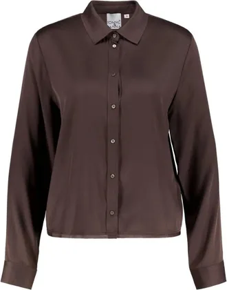 Emily van den Bergh Overhemden, Dames, Bruin, XS, Shirt Blouse