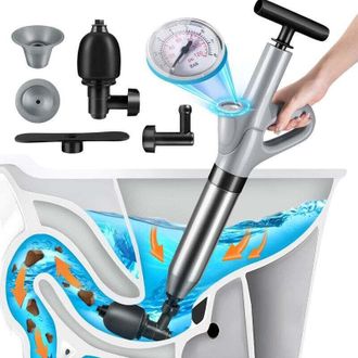 OEM Desatascador Profesional De Desag&uuml;es - Presi&oacute;n De 120 Psi - 4 Cabezales Intercambiables - Para Lavabos, Inodoros Y Ba&ntilde;eras - Materiales Duraderos -cre