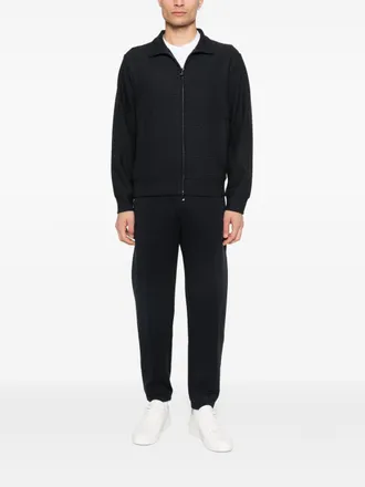 Emporio Armani Logo Cotton Joggers - Black