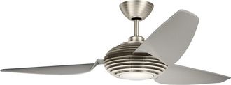 Elstead Lighting Ventilador de techo 152 cm acero inoxidable cepillado