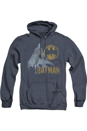 Gildan Batman Knight Watch Adult Heather Hoodie / Hooded Sweatshirt