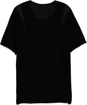 Label Under Construction round-neck T-shirt - Black