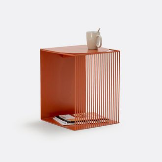 La Redoute Interieurs Bijzettafel of nachtkastje in staal SALEM