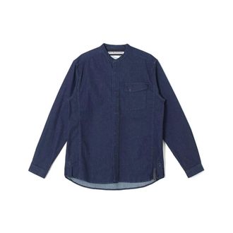 White Mountaineering Denim Overhemd - Heren - Spijkeroverhemden - Blauw - XL - Denim - Overhemden