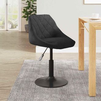 vidaXL Silla De Comedor De Terciopelo Negro Vidaxl