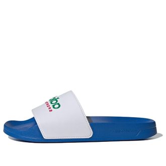 adidas Adilette Shower Slides Asia Sizing Bright Royal White IE8943