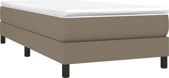vidaXL Estructura De Cama Sin Colch&oacute;n Tela Gris Taupe 80x200 Cm Vidaxl
