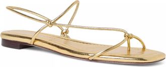Loeffler Randall Womens Eleanor Strappy Sandal In Gold