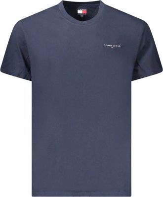 Tommy Hilfiger Blauw Katoen Heren T-Shirt - Heren - T-shirts - Blauw - S - Katoen - Tops