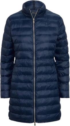 Polo Ralph Lauren Ge&iuml;soleerde Jas - Dames - Parka Jassen - Blauw - XS - Leer - Jassen