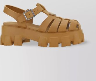 Prada rubber platform sandals