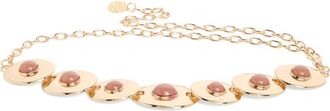 Vince Camuto Hammered Disc Resin Chain Belt in Gold at Nordstrom Rack, Size Large/x-Large