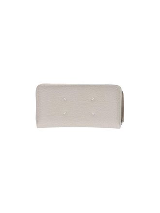 Maison Margiela Grey Four Stitches Textured Leather Wallet