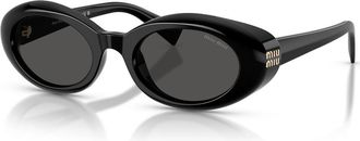 Miu Miu R&ecirc;verie Round-frame Sunglasses - Black - One Size