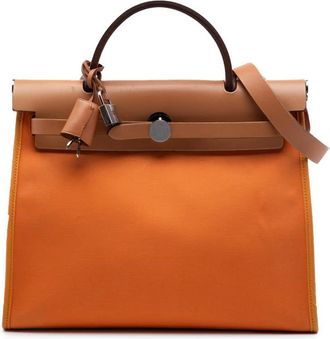 Herm&egrave;s Pre-owned Hermes Toile Herbag Zip 31 Satchel Ladies 6P5HPNF6TMP2RS05