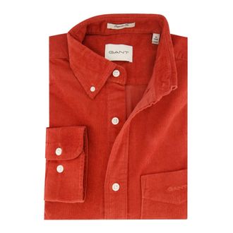 GANT Overhemden, Heren, Rood, 5Xl, Katoen, Regular Fit Corduroy Shirt