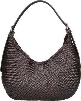 Dragon Diffusion Brown Luna Mezza Leather Shoulder Bag