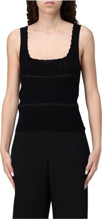 Pinko Plose Top Rok - Stijlvolle Modieuze Keuze - Dames - Tops zonder mouwen - Zwart - L - Tops