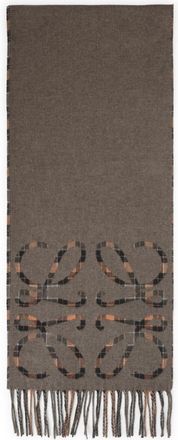 Loewe Brown Logo Scarf