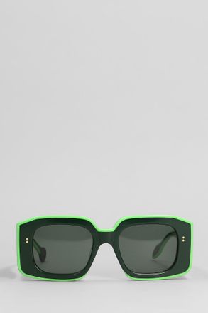 J.W.Anderson J. W. Anderson Jwa01 Bumper Sunglasses In Green Acetate