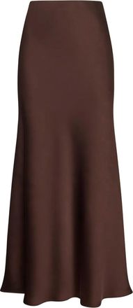 Blanca Vita Gonna midi svasata - Marrone