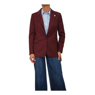 Kocca Jassen, Dames, Bruin, S, Leer, Fily Blazer