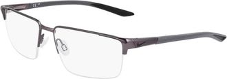 Nike Zonnebril Montuur in Satin Gunmetal - unisex - Brillen - Grijs - 55 MM - Accessoires