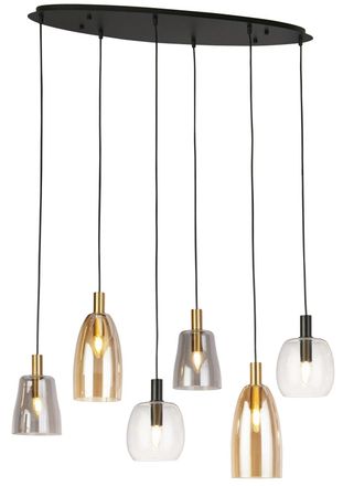 Searchlight Dimmbare Design Pendellampe Divine 35 x 95 cm, 6-flammig ARCHIVIERT